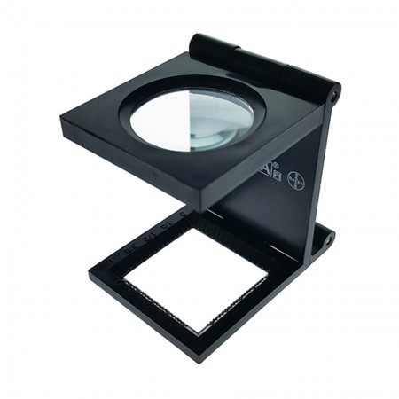 6X Plastic Folding Magnifier Linen Tester Dia. 25mm - 6X Lens Plastic Foldable Linen Tester Dia. 25mm