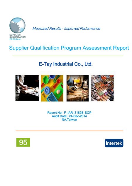 Supplier Qualification Program:95 percent-High Performance Meet Expectations.