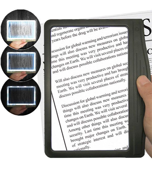 3X LED Page Reader Magnifier