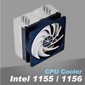 Intel LGA 1150/1151/1155/1156/1200 CPU Cooler - Aluminum heat sink optimizes the heat dissipation.