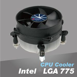 Intel LGA 775 CPU Cooler - Aluminum fins and silent cooling fan design ensures incredible cooler cooling performance.