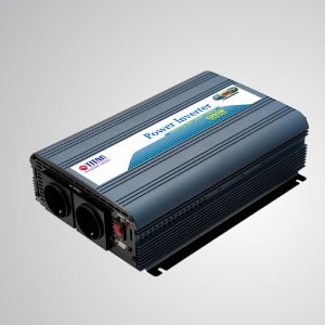 Inversor de Onda Sinusoidal Modificada de 1000W 12V/24V DC a 230V AC con Adaptador para Automóvil y Puerto USB