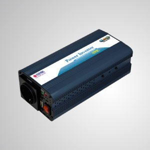 Inversor de Onda Sinusoidal Modificada de 300W 12V DC a 230V AC con Puerto USB Adaptador para Automóvil