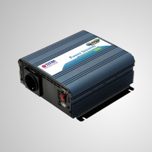 Inversor de corriente de onda sinusoidal modificada de 600W 12V/24V DC a 230V AC con puerto USB Adaptador para automóvil