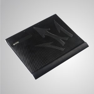 5V DC 10” - 15” laptop notebook koeler koeling aluminium pad met ultraslanke draagbare USB-voeding - Uitgerust met een 80mm ventilator en een gaasoppervlak, kan het de luchtstroom effectief versnellen om warmte over te dragen