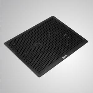 10" - 15" Laptop Koelpad met Ultra Slank Draagbaar USB-voeding - Uitgerust met twee indrukwekkende 140mm ventilatoren en een gaasoppervlak ontwerp, biedt deze koeler een sterke luchtstroom om een grote hoeveelheid warmte-efficiëntie te genereren.