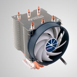 Refroidisseur d'air universel pour CPU avec 3 caloducs à courant continu et ventilateur de refroidissement de 95 mm à 9 pales / TDP 140W