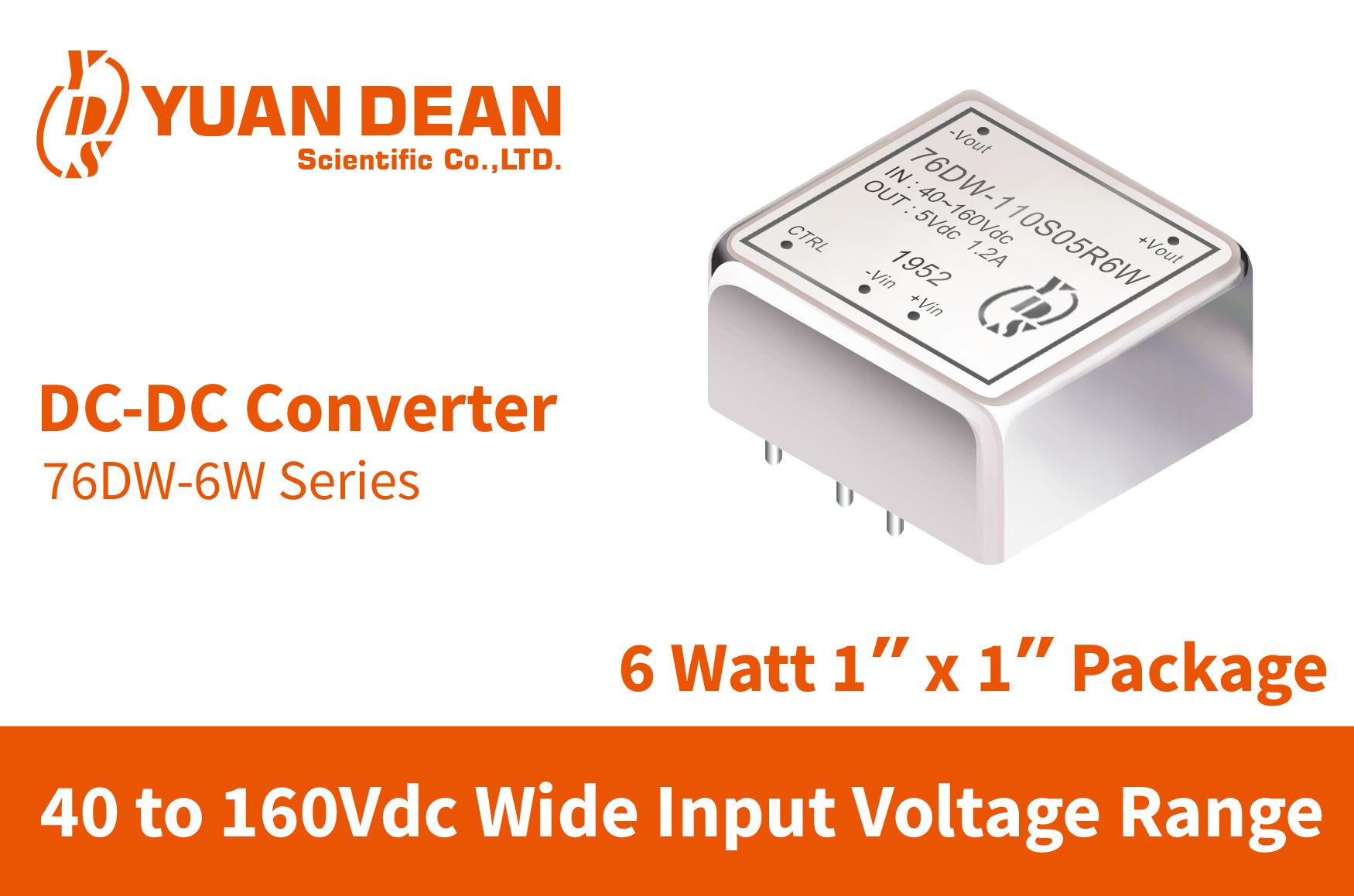 40-160Vdc input DC-DC Converter