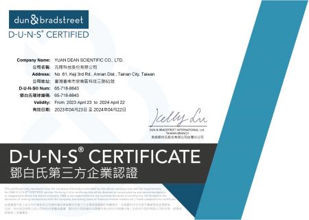 Yuan Dean D-U-N-S Certificate