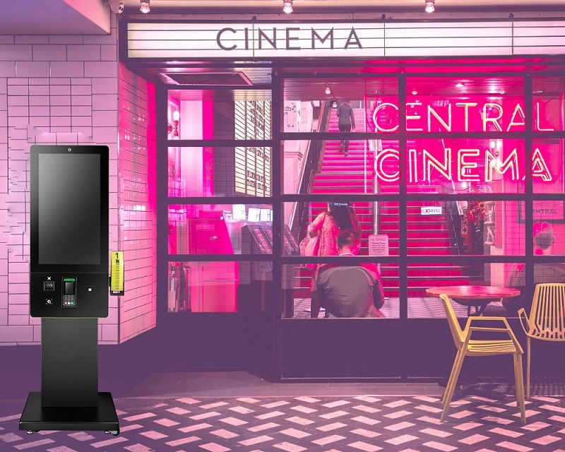 Kiosk applied in the cinema for improving service accessibility to the customers