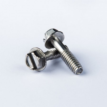 Indented Hex Washer Head - Indented Hex Washer Head With Slotted Recess Thread Rolling Screw
