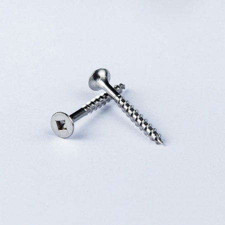 Bugle Head Square Tapping - Bugle Head Square Rec Screw w/ Pointed Tail Broad Thread Tapping, Thread Cutting at the End