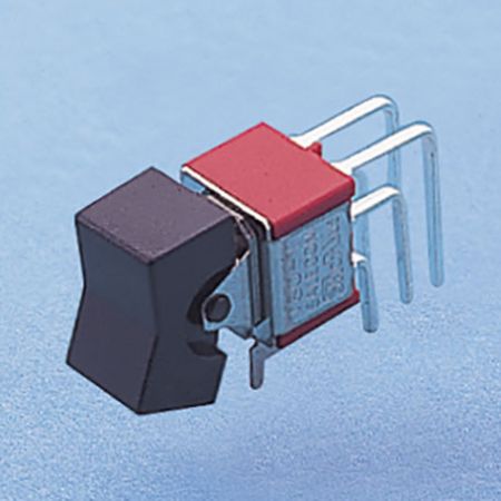 Miniature Rocker Switch Vert. right angle DP - Rocker Switches (R8017L)