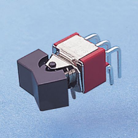 Miniature Rocker Switch right angle DPDT - Rocker Switches (R8017P)