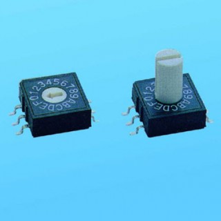 Drehcodierschalter - 10x10 SMT - DIP-Schalter (RM)