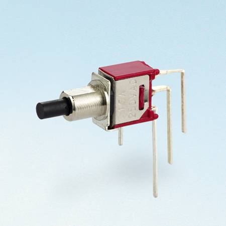 Lock Push button Switch Vert. right angle - Pushbutton Switches (TL-22B)