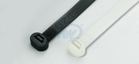 300x7.6mm (11.8x0.30 inch), Cable Ties, PA66, Round Head, Heavy Duty