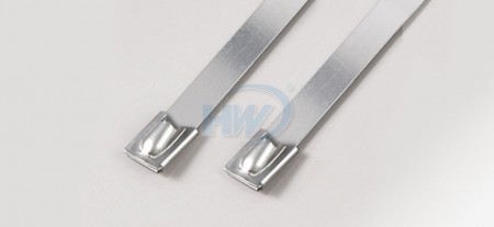 Stainless Steel Ties, Ball Lock Type,SS304 / SS316,370mm,100lbf