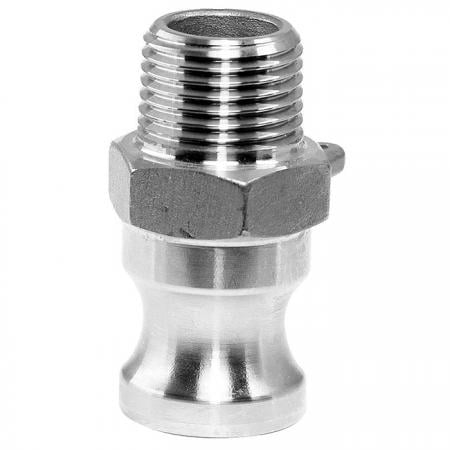 Camlock Schnellkupplungen Stecker - Typ F - Camlock-Schnellkupplungen, auch als Cam- und Nutkupplungen, Camlock-Schlauchkupplungen bekannt, werden normalerweise mit Schläuchen verbunden.