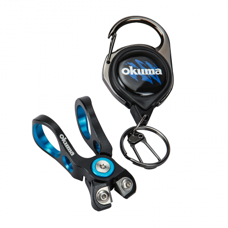 Okuma Line Cutters / Retractable lanyard - Okuma Line Cutters / Retractable lanyard- Retractable lanyard for convenient and secure access- Tungsten steel blades easily cut through the toughest braided line