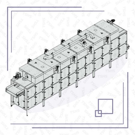 Séchoir de type module à couches multiples - Séchoir combiné à plusieurs couches de modules