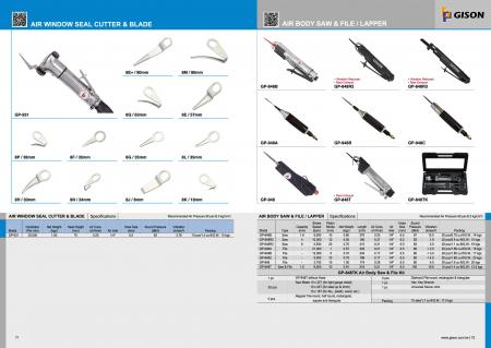 Air Window Seal Cutter and Blades, Air Body Saw / File/ Lapper