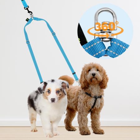Custom Two Dog Leash Splitter For Small Dogs - Wholesale No Tangle Dog Leash For 2 Dogs