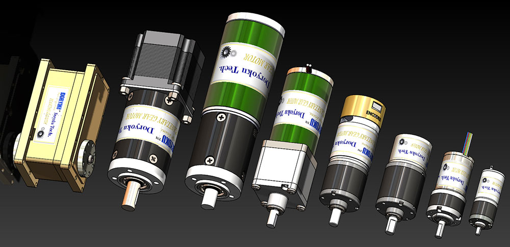 Planetary Gearbox, Worm Gearbox Combined With Brushed, BLDC, Stepping, Servo Motor