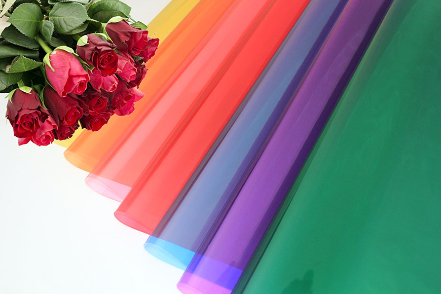 Transparent Color Printed Cellophane BOPP Flower Wrap in Roll & Sheet