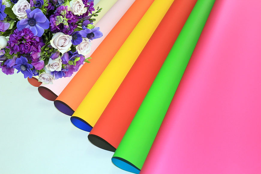 Color Printed Pearlised Flower and Gift Wrapping in Roll & Sheet