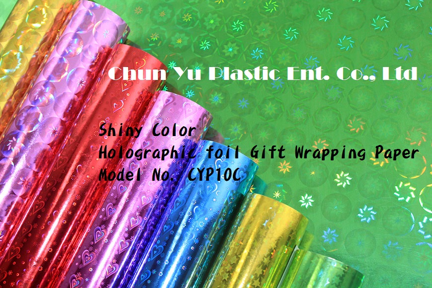 Color Printed Holographic Gift Wrapping Paper in Roll & Sheet