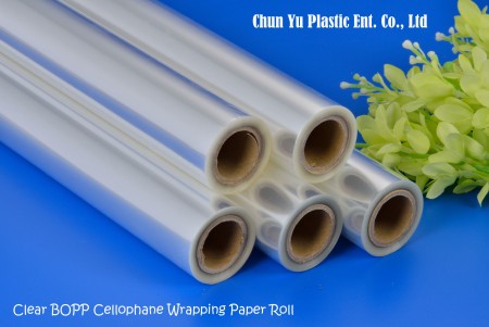 Clear BOPP cellophane flower wrapping paper roll