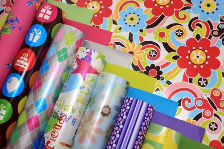 PP Synthetic With Design Printed Gift Wrapping Paper (Pearl Wrap Gift Wrapping Paper)