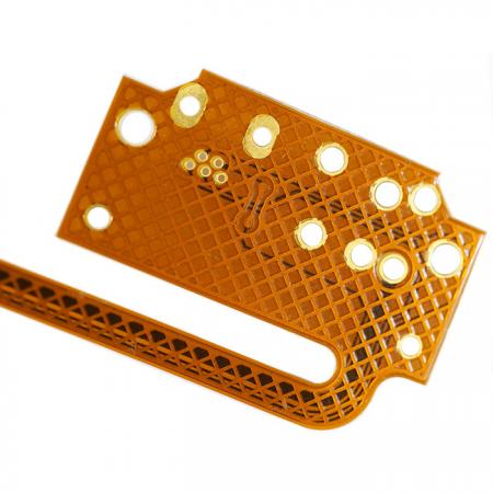 Circuito impreso flexible chapado en oro - FPC de doble cara chapado en oro.