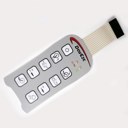 医療用膜キーパッド - 医療用膜スイッチ、平らなエンボスボタン