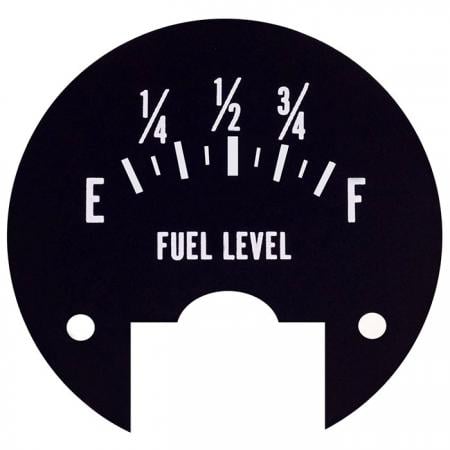 Fuel level scale Nameplate - Metal name-plate with printing number.