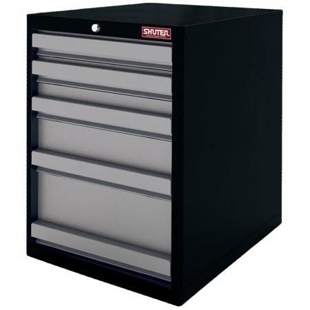 Heavy Duty Metal Tool Cabinet - 70cm Height with 5 Drawers for Industrial Environments