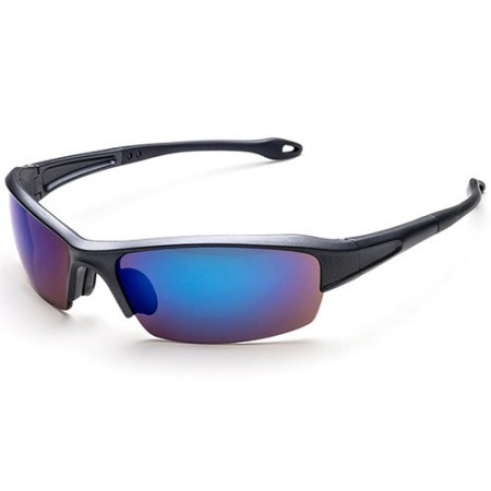 Semi Frame Active Sports Wrap Around Sunglasses - Spectacula activa circumdantia pro sportibus