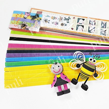 Tiras de papelão ondulado colorido E Flute - Fabricante de Tiras de Papel Ondulado