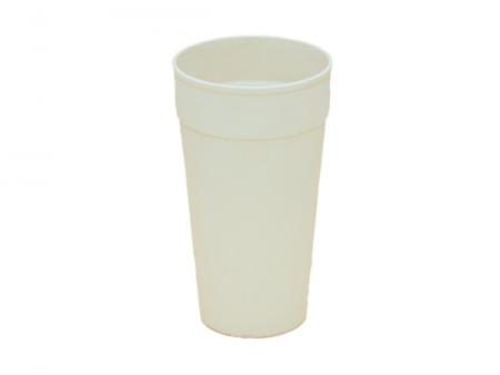 Vaso de tapioca biodegradable de 20 oz (600 ml) - Hecho de almidón de tapioca, vaso de tapioca, vaso biodegradable, vaso de degustación, vaso de café, vaso para llevar, vaso reciclable, resistente al calor, se puede usar en el microondas, se puede imprimir.