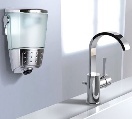 500ml 洗手檯給皂機 - 500系列 - 透明壓克力壁掛式給皂器