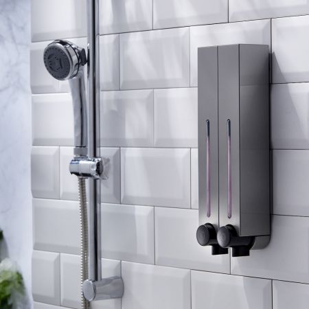 Dispenser di sapone per doccia a parete *500ml - Distributore di sapone da doccia a parete