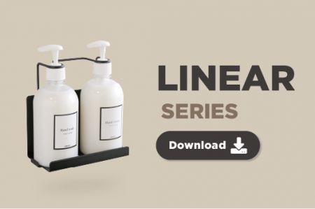 HP-Linear - Настенный держатель для бутылок из нержавеющей стали, 500 мл