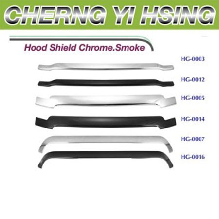Hood Shield Chrome. Smoke - Hood Shield Chrome. Smoke